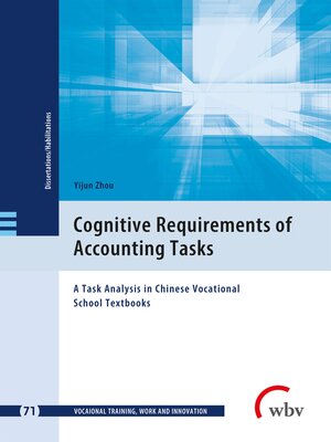 cover image of Cognitive Requirement of Accounting Tasks